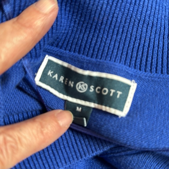 Karen Scott V Neck Sweater - Picture 5 of 5